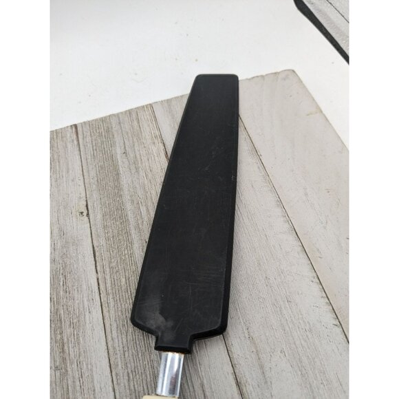 Icing Spatula Spreader Serrated Knife 12 1/2" Nylon Plastic Black Almond Japan - Picture 2 of 7